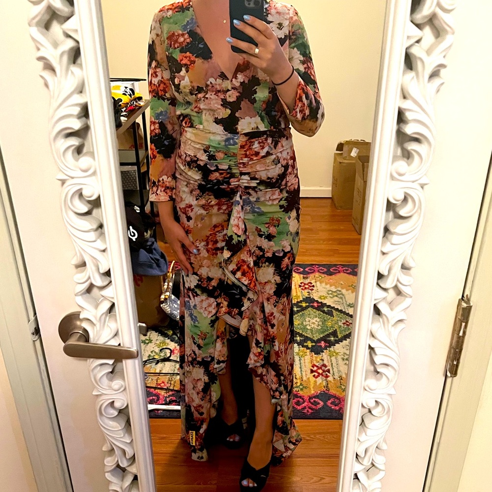Badgley Mischka Floral Dress NWT